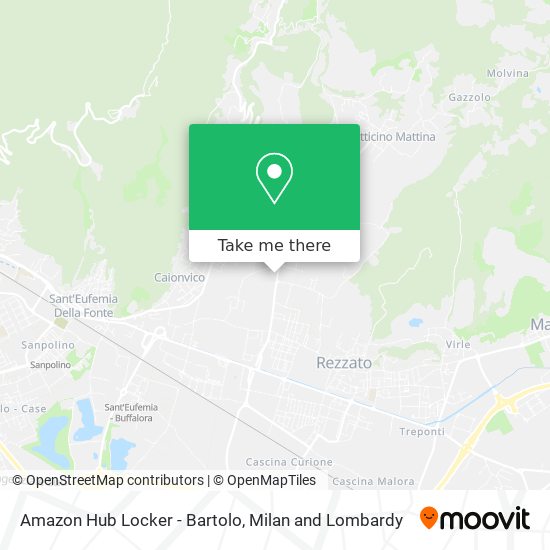 Amazon Hub Locker - Bartolo map