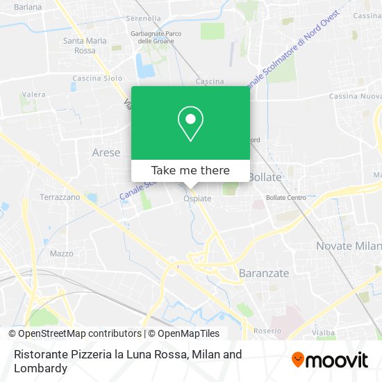 Ristorante Pizzeria la Luna Rossa map