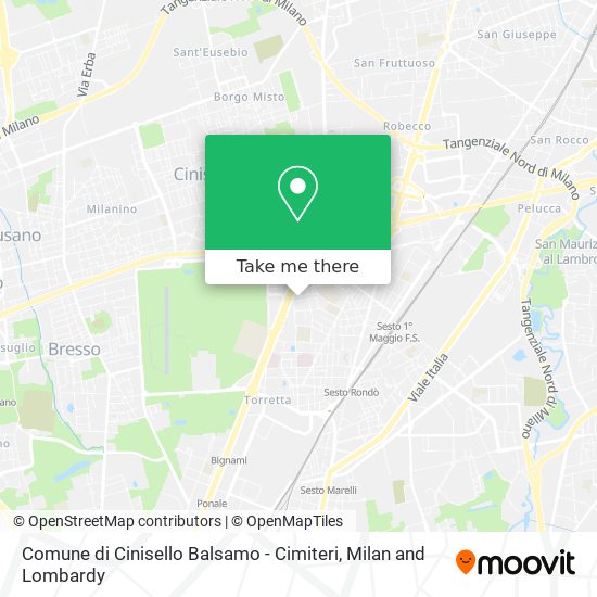 Comune di Cinisello Balsamo - Cimiteri map