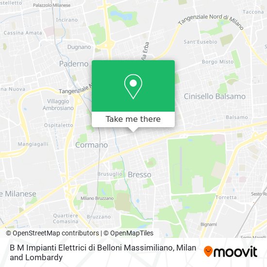 B M Impianti Elettrici di Belloni Massimiliano map