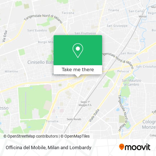 Officina del Mobile map