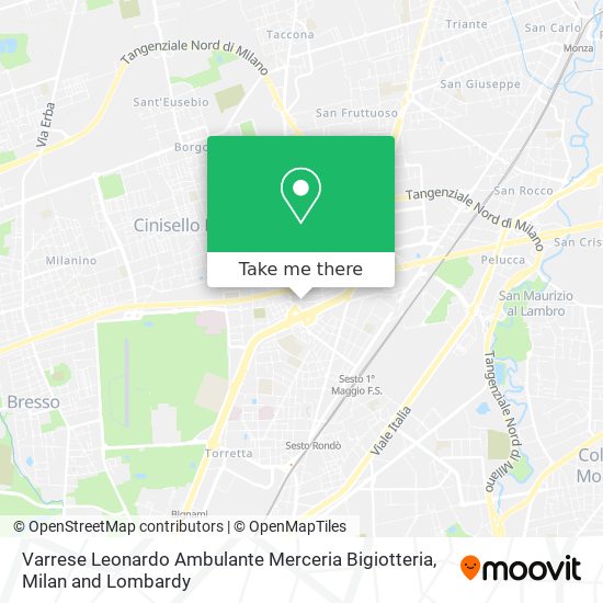 Varrese Leonardo Ambulante Merceria Bigiotteria map