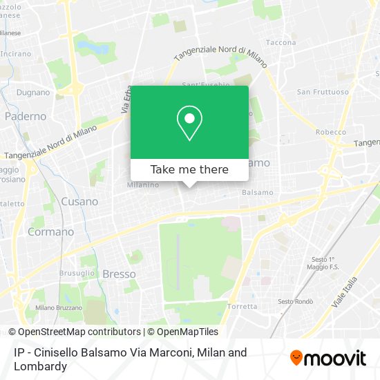 IP - Cinisello Balsamo Via Marconi map