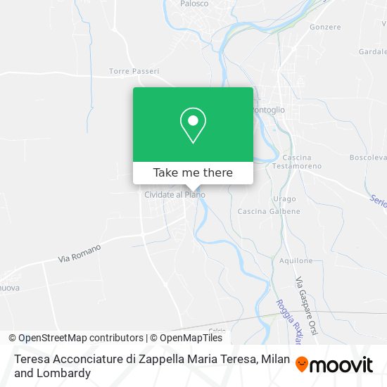 Teresa Acconciature di Zappella Maria Teresa map