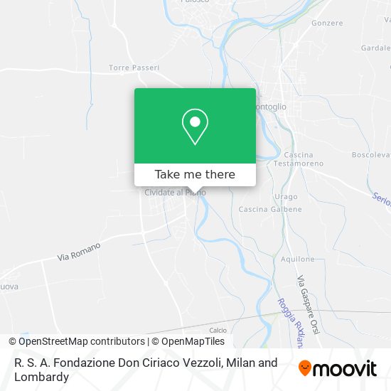 R. S. A. Fondazione Don Ciriaco Vezzoli map