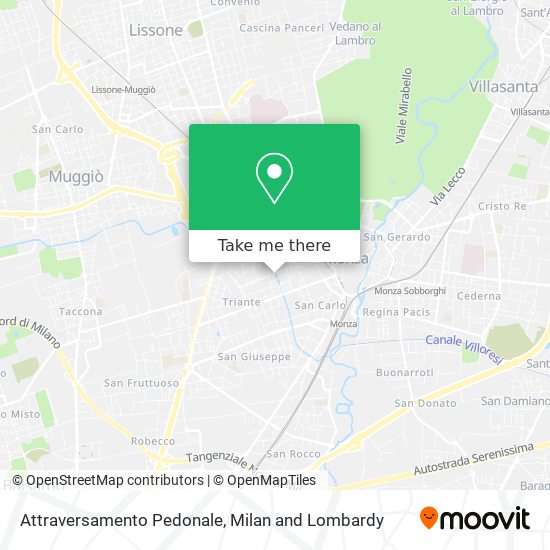 Attraversamento Pedonale map