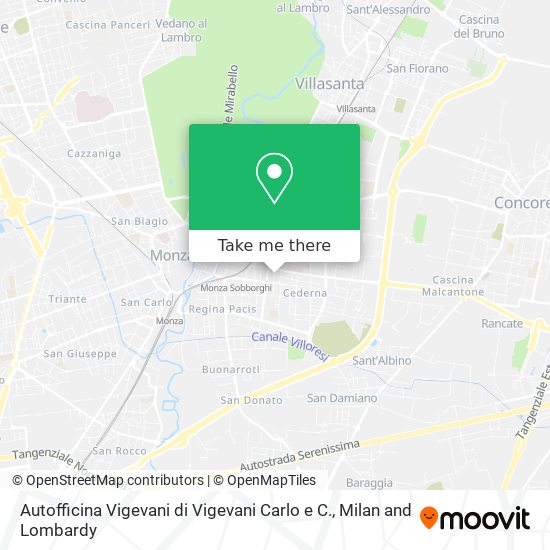 Autofficina Vigevani di Vigevani Carlo e C. map