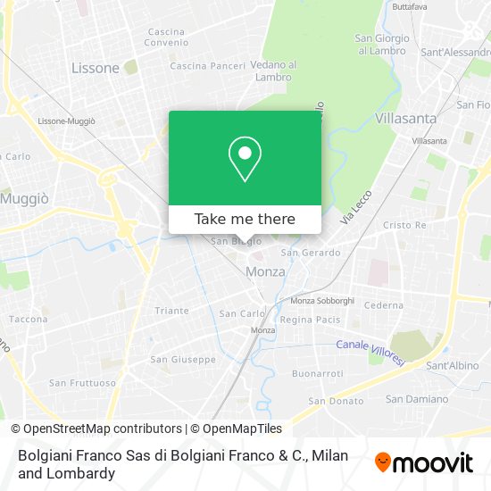 Bolgiani Franco Sas di Bolgiani Franco & C. map