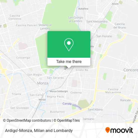Ardigo'-Monza map