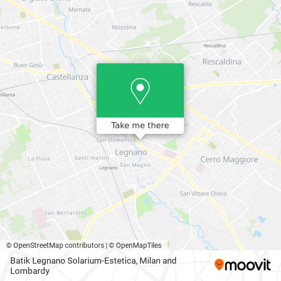 Batik Legnano Solarium-Estetica map