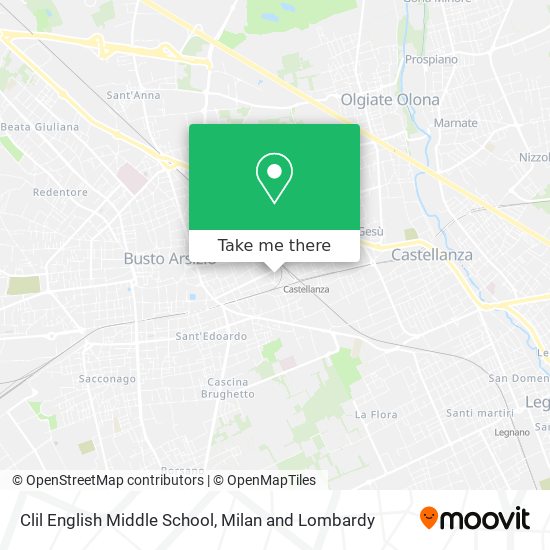 Clil English Middle School map