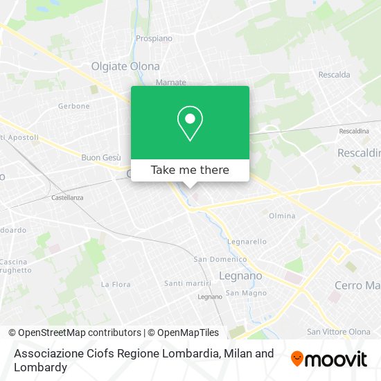 Associazione Ciofs Regione Lombardia map
