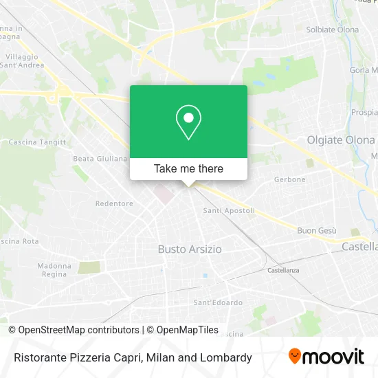 Ristorante Pizzeria Capri map