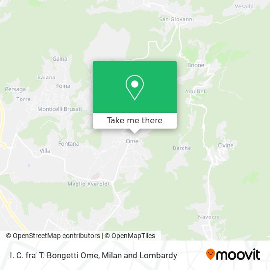 I. C. fra' T. Bongetti Ome map
