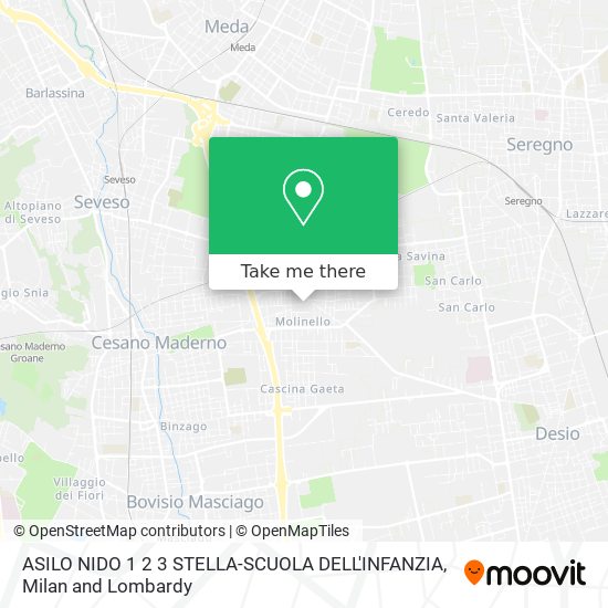 ASILO NIDO 1 2 3 STELLA-SCUOLA DELL'INFANZIA map