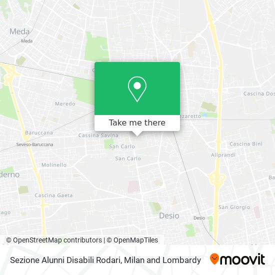 Sezione Alunni Disabili Rodari map