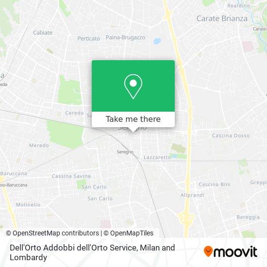 Dell'Orto Addobbi dell'Orto Service map