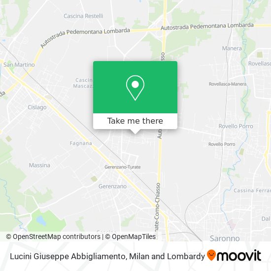 Lucini Giuseppe Abbigliamento map