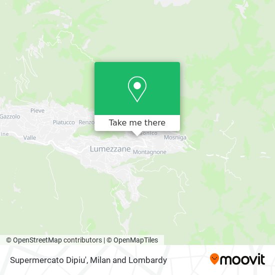 Supermercato Dipiu' map