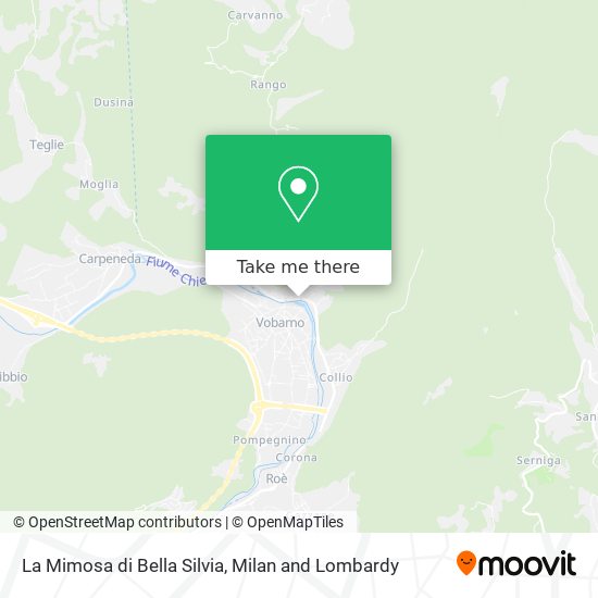 La Mimosa di Bella Silvia map