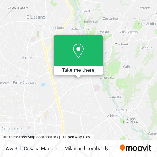 A & B di Cesana Mario e C. map