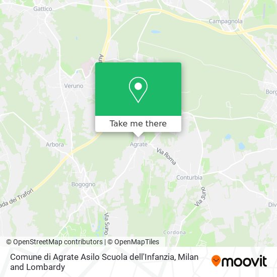 Comune di Agrate Asilo Scuola dell'Infanzia map