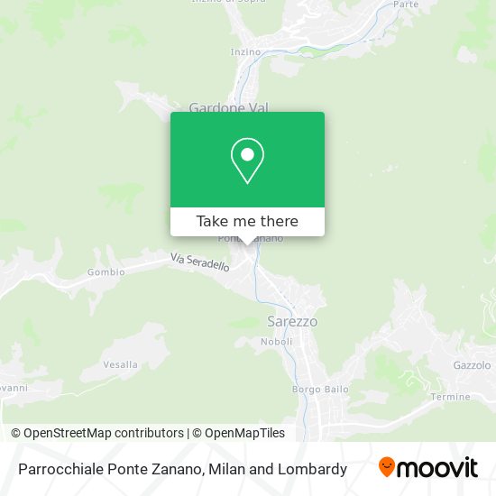 Parrocchiale Ponte Zanano map