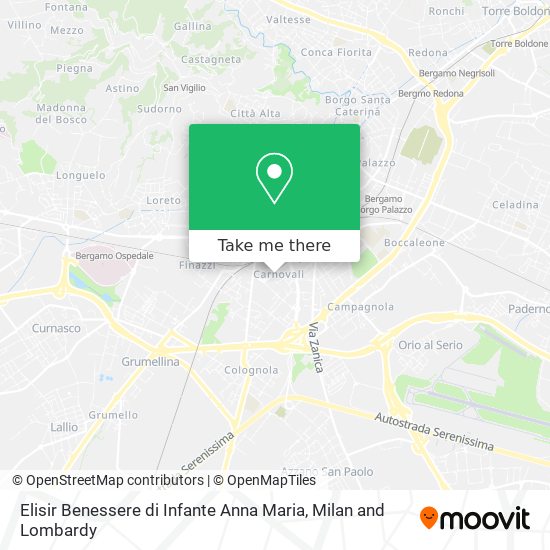 Elisir Benessere di Infante Anna Maria map