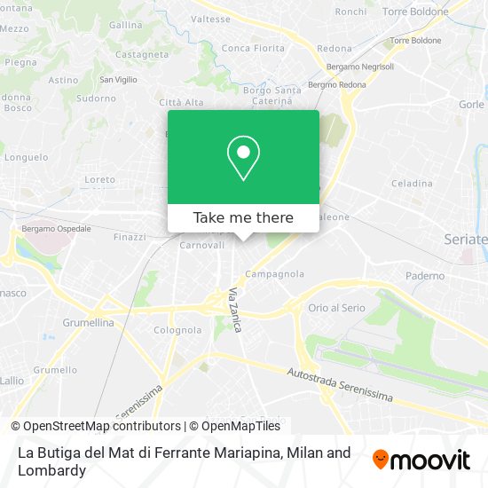 La Butiga del Mat di Ferrante Mariapina map