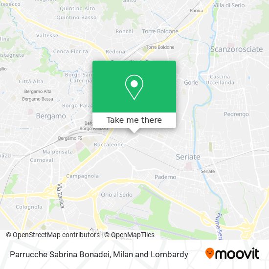 Parrucche Sabrina Bonadei map