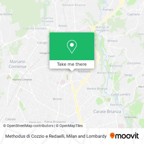 Methodus di Cozzio e Redaelli map