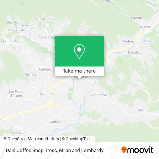 Dani Coffee Shop Tresc map