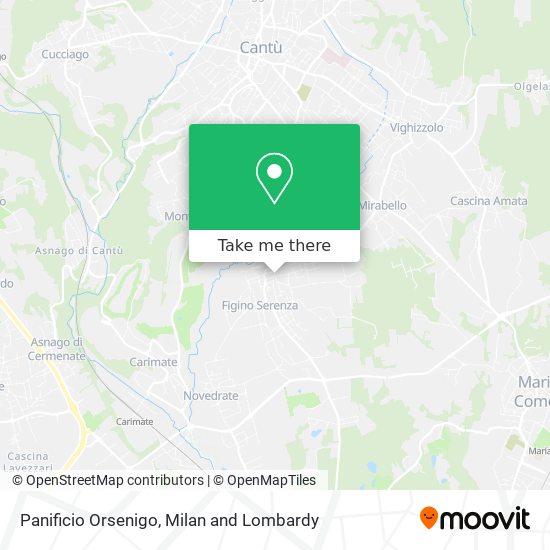 Panificio Orsenigo map