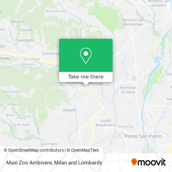 Maxi Zoo Ambivere map