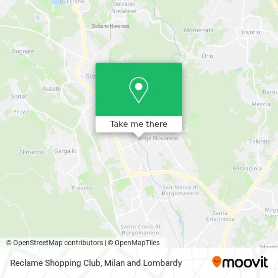 Reclame Shopping Club map