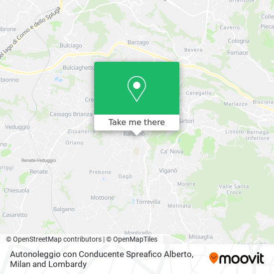 Autonoleggio con Conducente Spreafico Alberto map