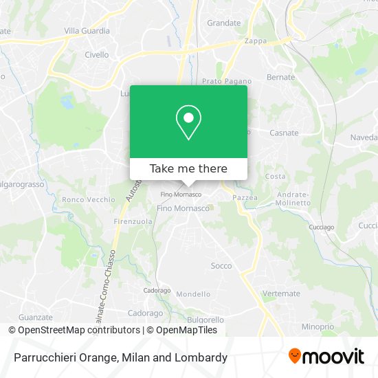 Parrucchieri Orange map