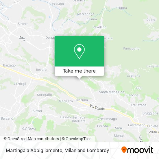 Martingala Abbigliamento map