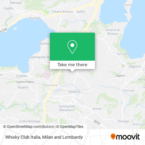Whisky Club Italia map