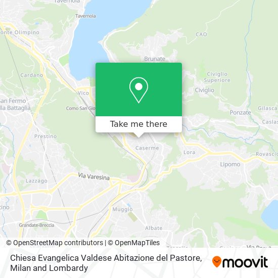 Chiesa Evangelica Valdese Abitazione del Pastore map
