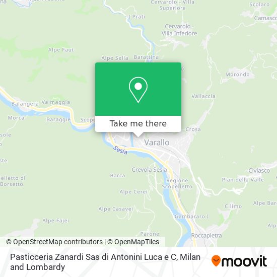 Pasticceria Zanardi Sas di Antonini Luca e C map