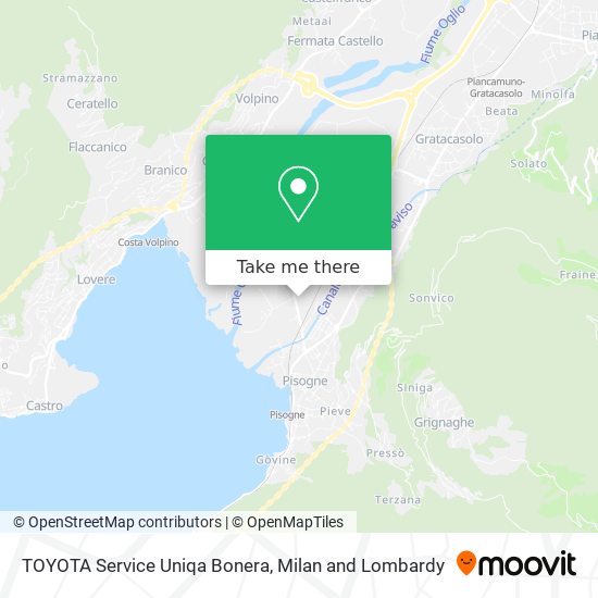 TOYOTA Service Uniqa Bonera map
