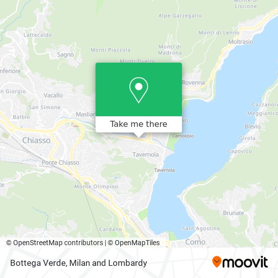 Bottega Verde map