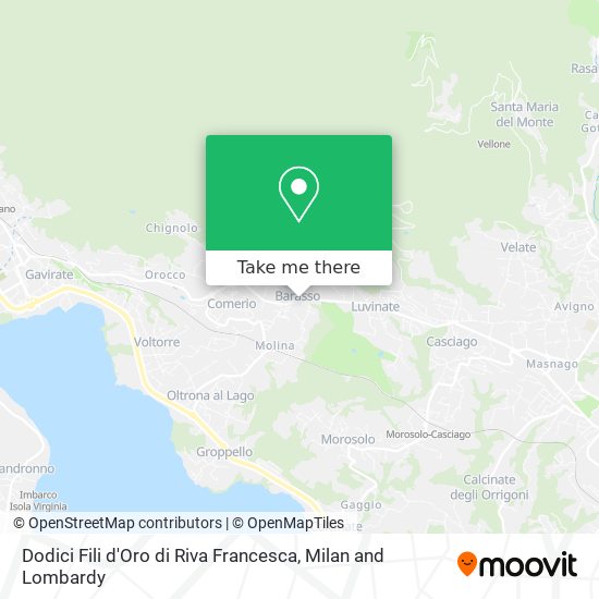 Dodici Fili d'Oro di Riva Francesca map