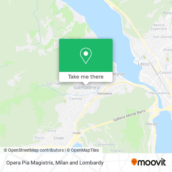 Opera Pia Magistris map
