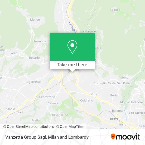 Vanzetta Group Sagl map