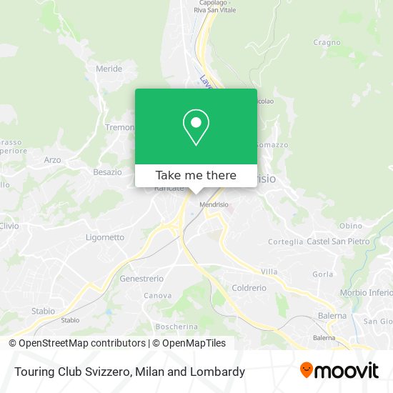 Touring Club Svizzero map