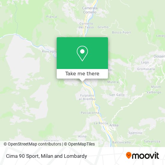 Cima 90 Sport map