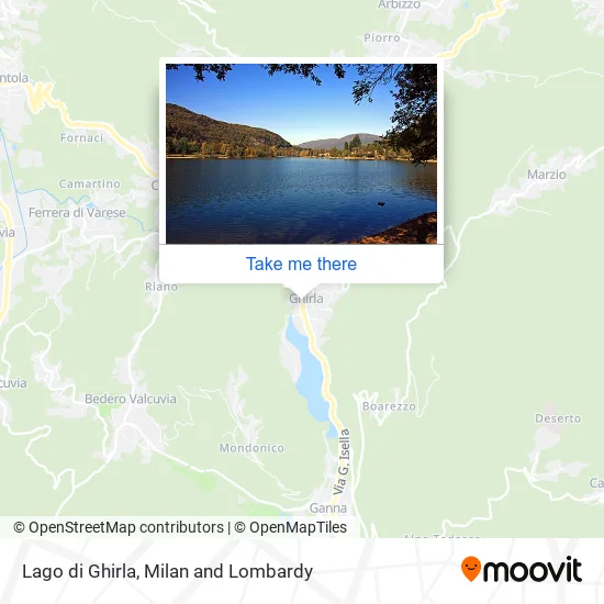 Lago di Ghirla map