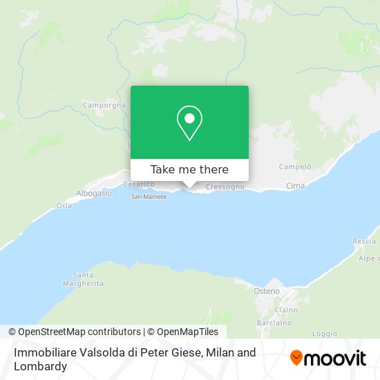 Immobiliare Valsolda di Peter Giese map